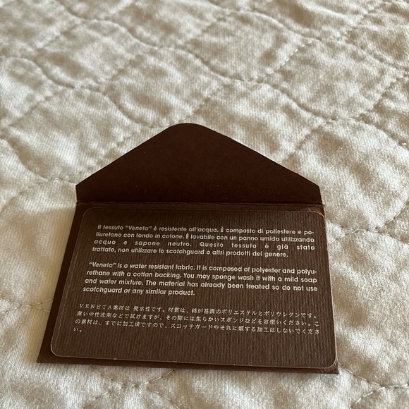 BOTEGA VANETTA nylon handbag.  Black.  6”x13”. Zip closure. Care card. - Picture 7 of 10